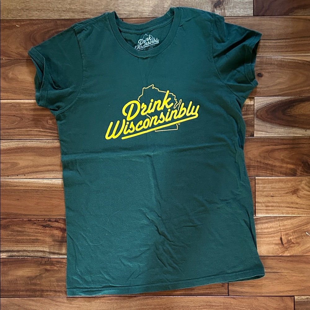 Green Drink Wisconsinbly Tee Shirt